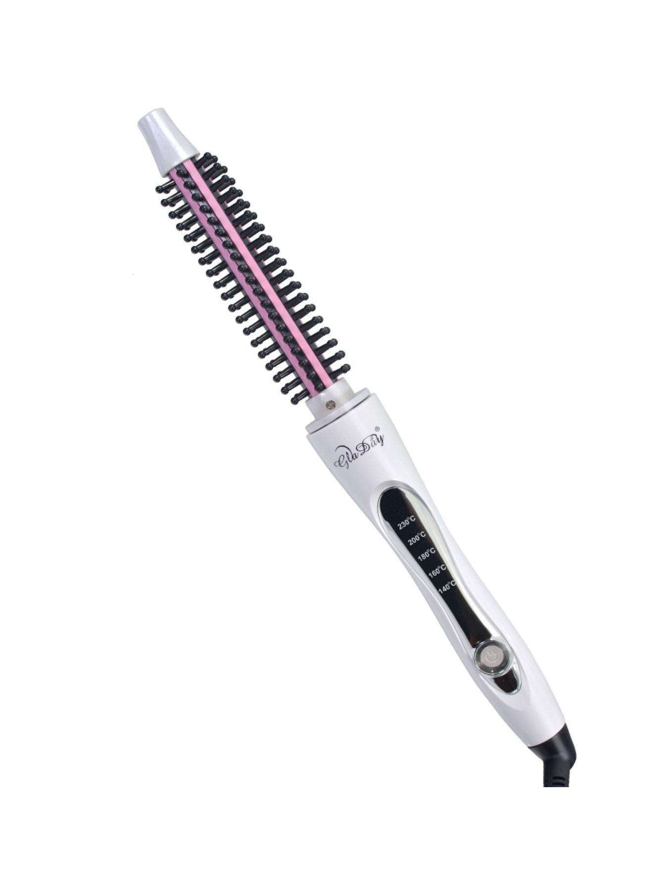 Trendsi rotating hot air brush with 14mm barrel, European plug, used for styling and drying hair with rotating brush technology.