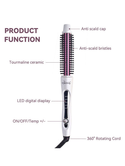 Trendsi rotating hot air brush with 14mm barrel, European plug, designed for styling and drying hair with ease.