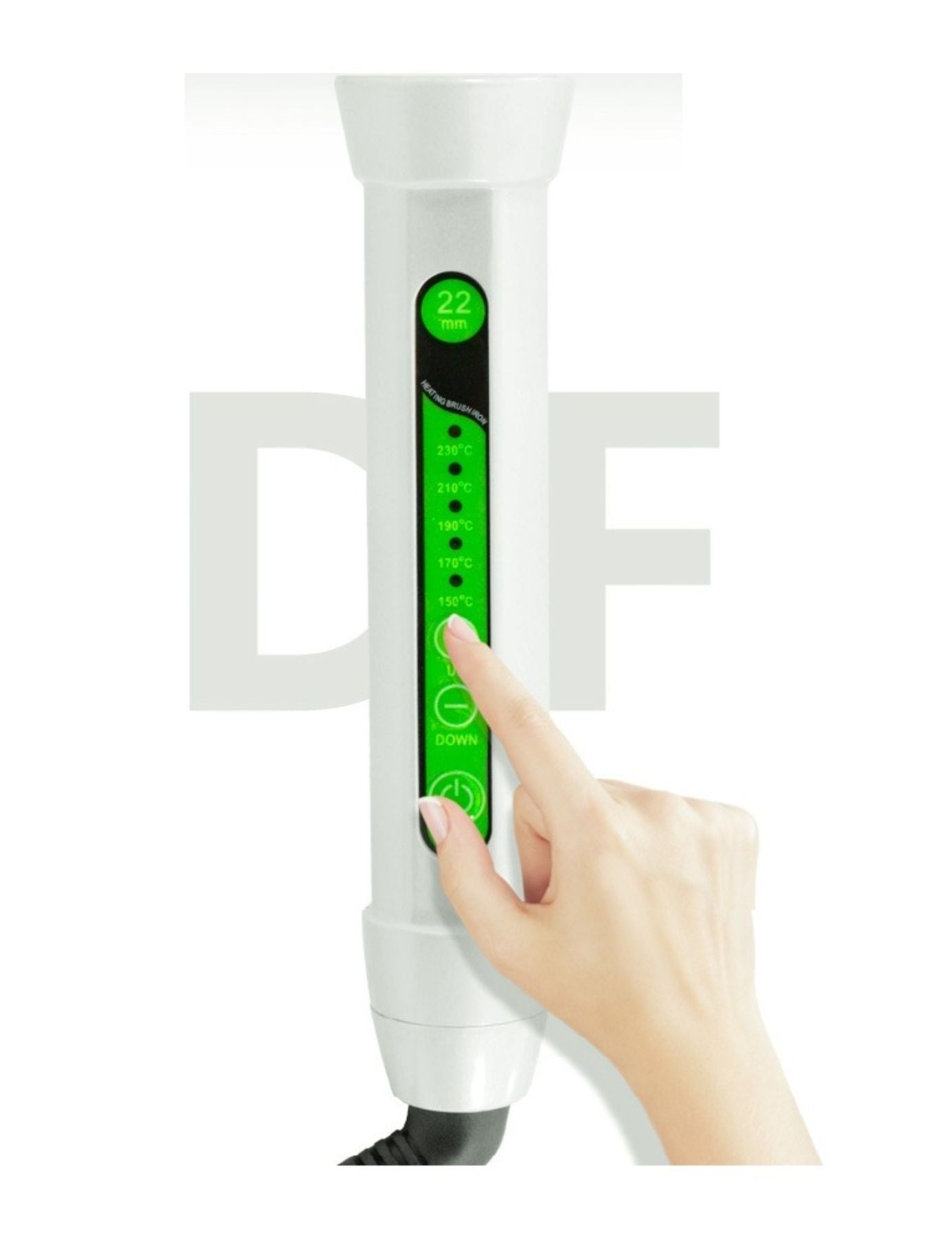 Trendsi 2-in-1 hot air brush with straight and curly styling options, North American plug, compact design for easy hair styling.