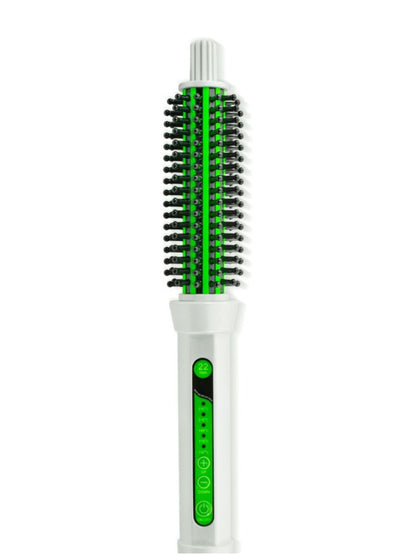 Trendsi 2-in-1 hot air brush for straight and curly hairstyles, with 18mm curling barrel and North American plug.