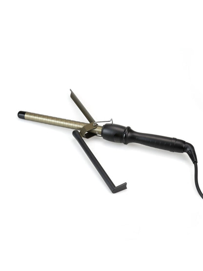 Trendsi 19mm adjustable temperature curling iron with European plug for versatile hair styling and curling.