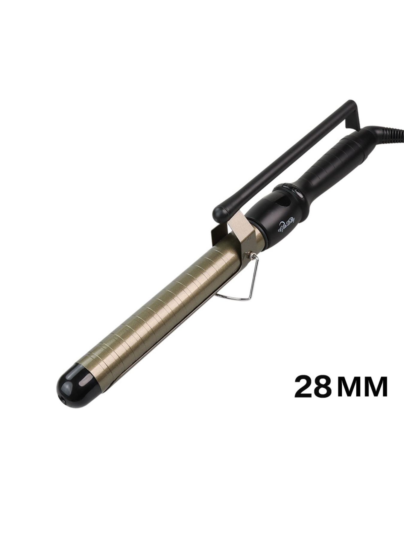 Trendsi 19mm adjustable temperature curling iron with European plug, featuring a sleek design and ergonomic handle for styling.