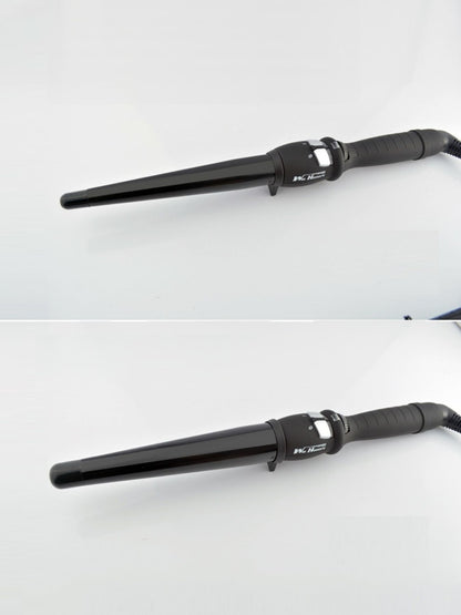 Trendsi adjustable temperature curling iron with a 19mm barrel and European plug for versatile hair styling.