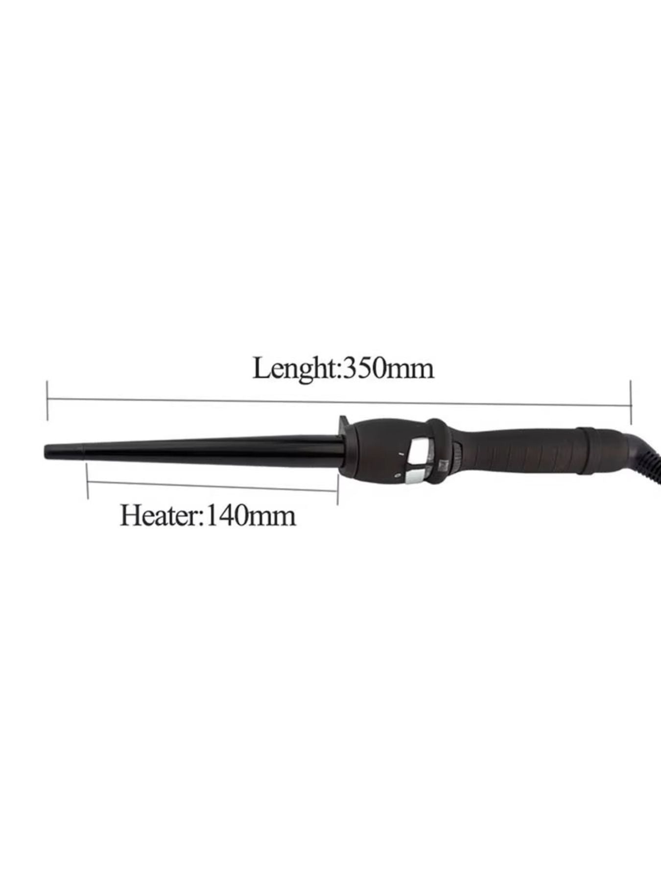 Trendsi 19mm adjustable temperature curling iron with European plug, featuring a sleek design and ceramic barrel for versatile styling.