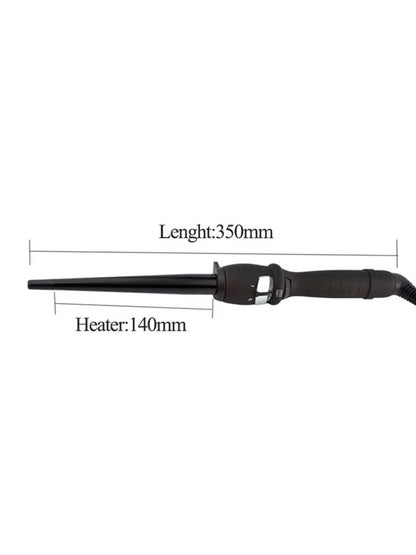 Trendsi 19mm adjustable temperature curling iron with European plug, featuring a sleek design and ceramic barrel for versatile styling.