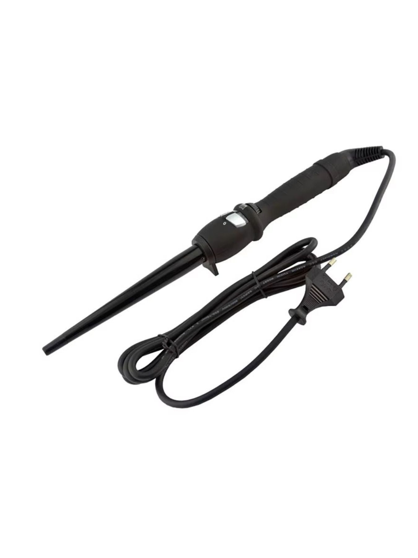 Trendsi adjustable temperature 19mm curling iron with European plug, showing the barrel and handle for curling hair.