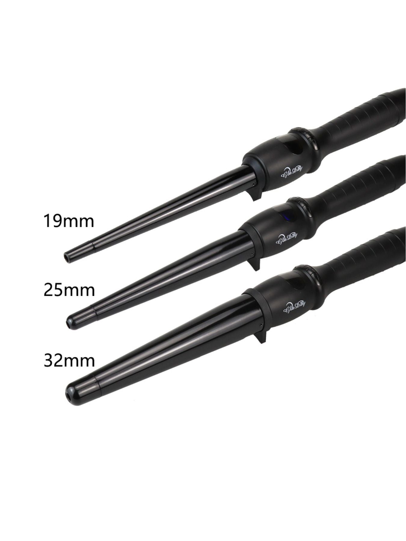 Trendsi 19mm adjustable temperature curling iron with North American plug and ergonomic handle for versatile hair styling.