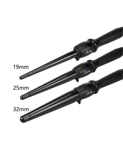 Trendsi 19mm adjustable temperature curling iron with North American plug and ergonomic handle for versatile hair styling.