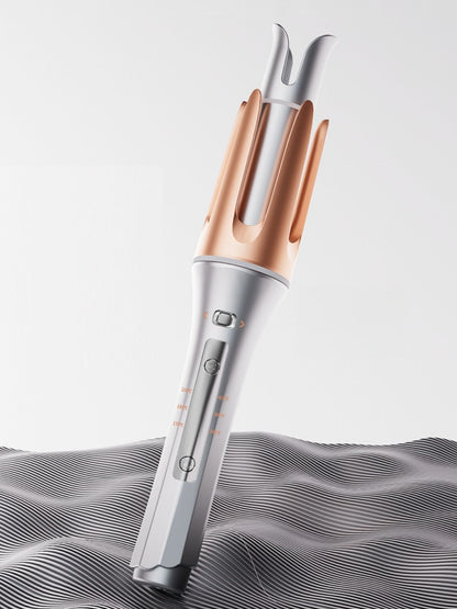 Trendsi automatic rotating ceramic hair curling iron with 25mm barrel and European plug for smooth, shiny curls.