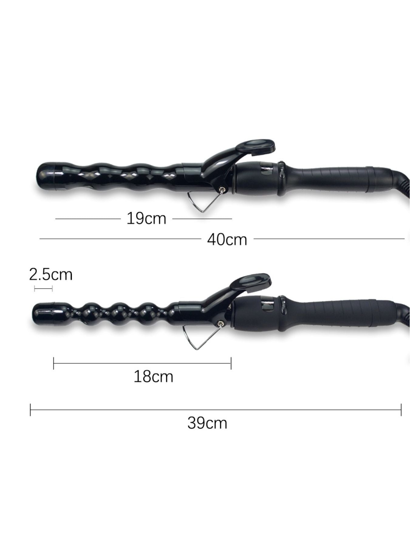 Trendsi 25mm adjustable temperature curling iron with North American plug, featuring a sleek design for versatile styling.