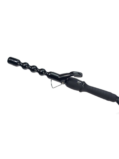 Trendsi 25mm adjustable temperature curling iron with North American plug, showcasing a sleek black design and ergonomic handle.