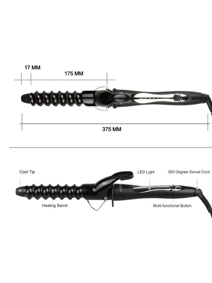 Trendsi 25mm barrel curling iron with temperature control and North American plug, ideal for creating stylish curls.