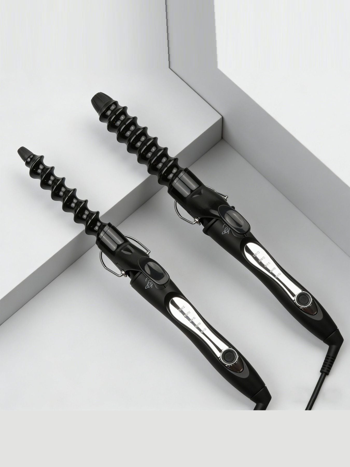Trendsi 25mm barrel curling iron with temperature control, North American plug, designed for creating defined curls and waves.