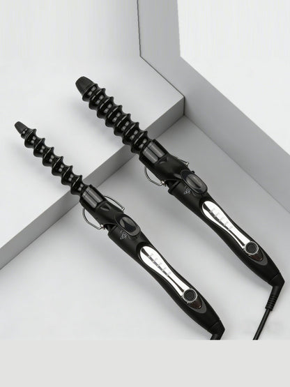 Trendsi 25mm barrel curling iron with temperature control, North American plug, designed for creating defined curls and waves.
