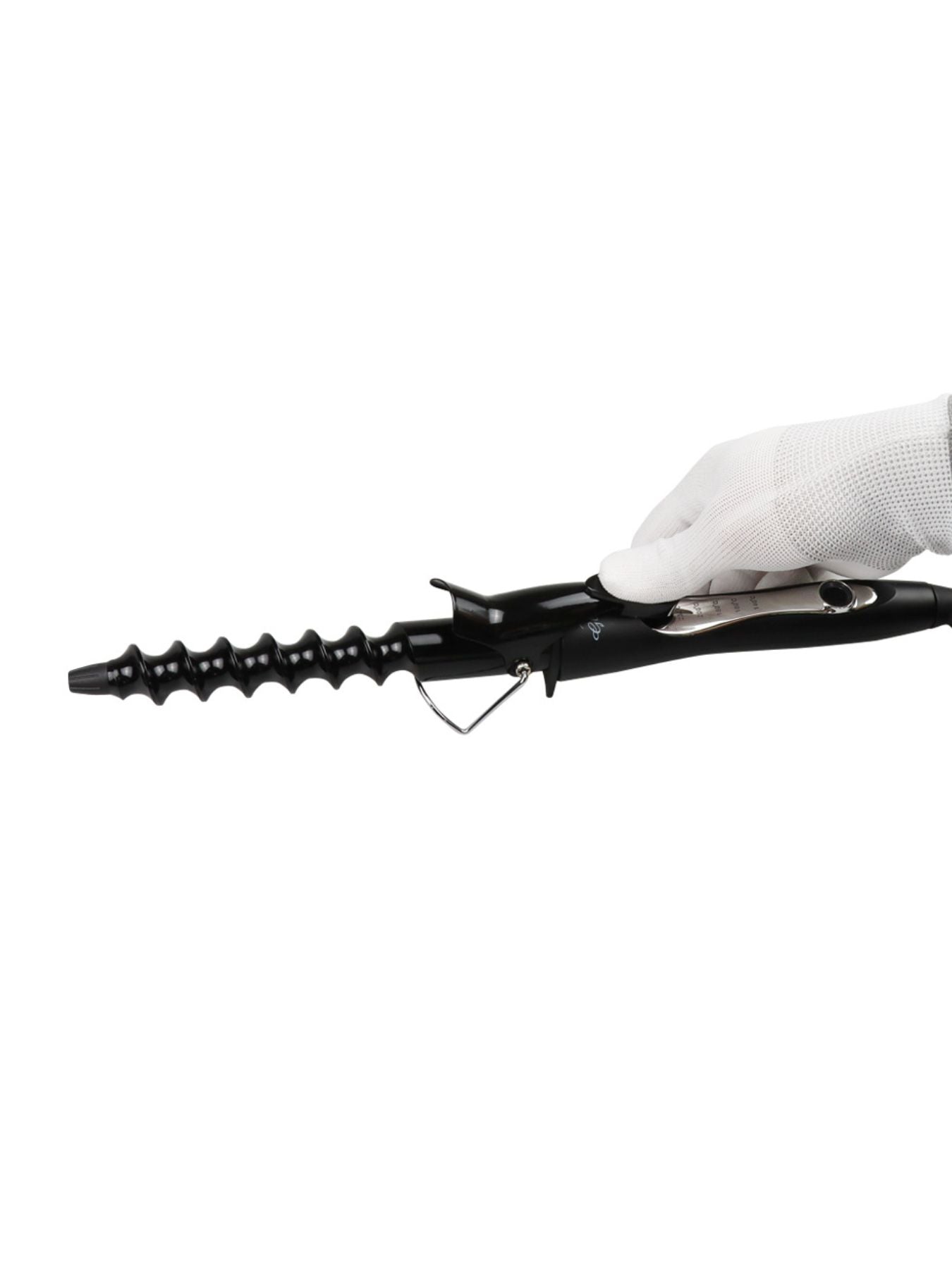 Trendsi 25mm barrel curling iron with temperature control, North American plug, showcasing the curling iron's barrel and handle.