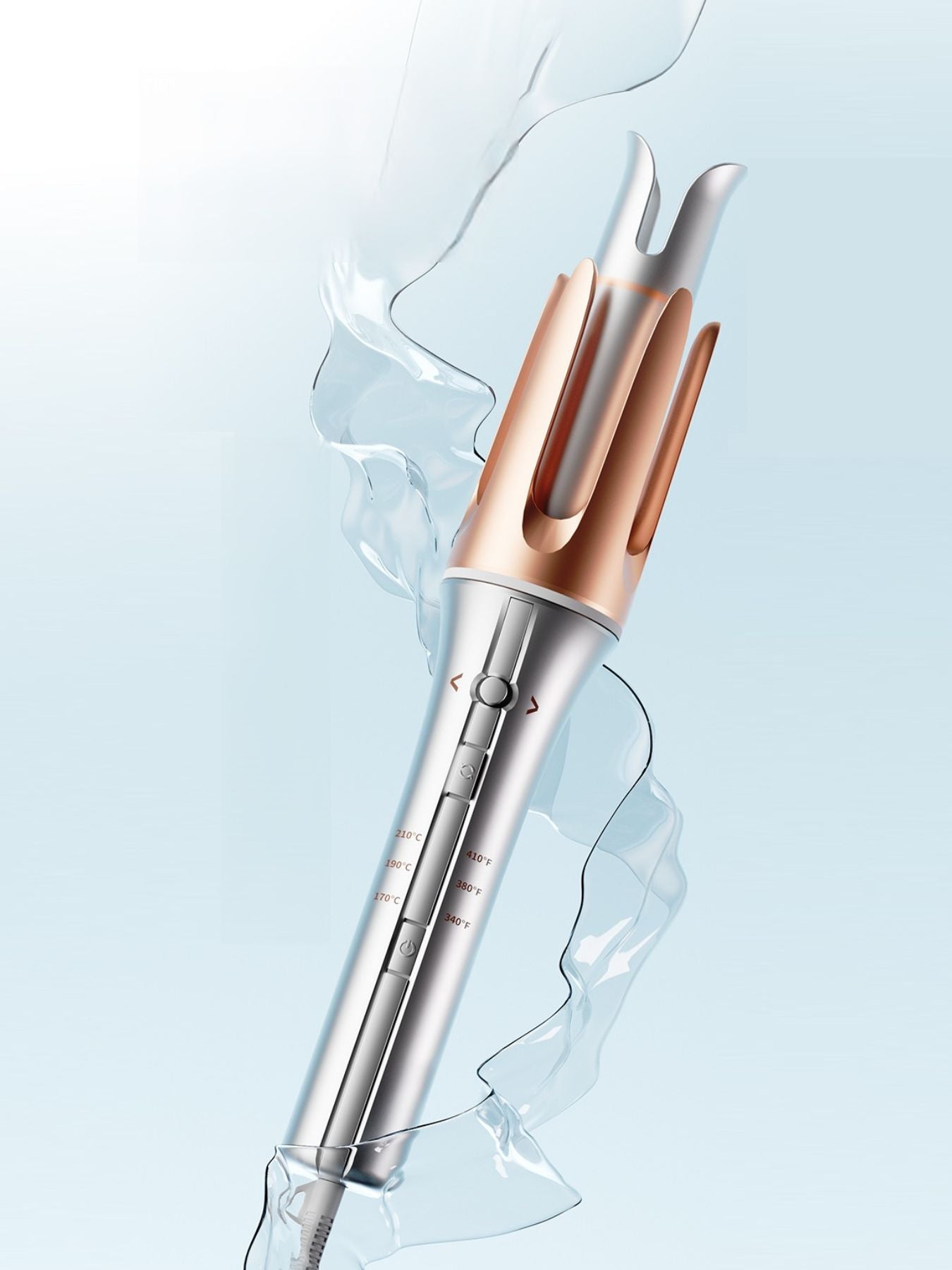 Trendsi 32mm automatic rotating ceramic curling iron with European plug for smooth, shiny curls and easy styling.