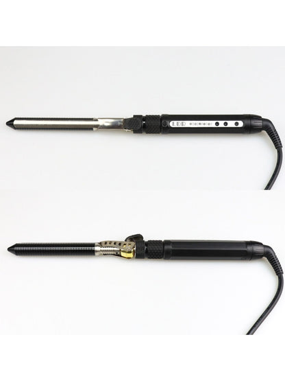 Trendsi adjustable temperature 7mm European plug curling iron with ceramic barrel for versatile styling.