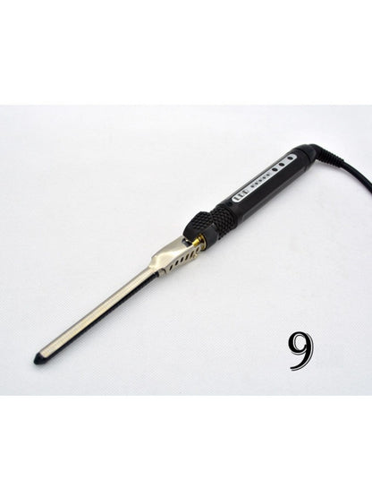 Trendsi 7mm adjustable temperature curling iron with European plug, featuring a sleek design for creating various curl styles.