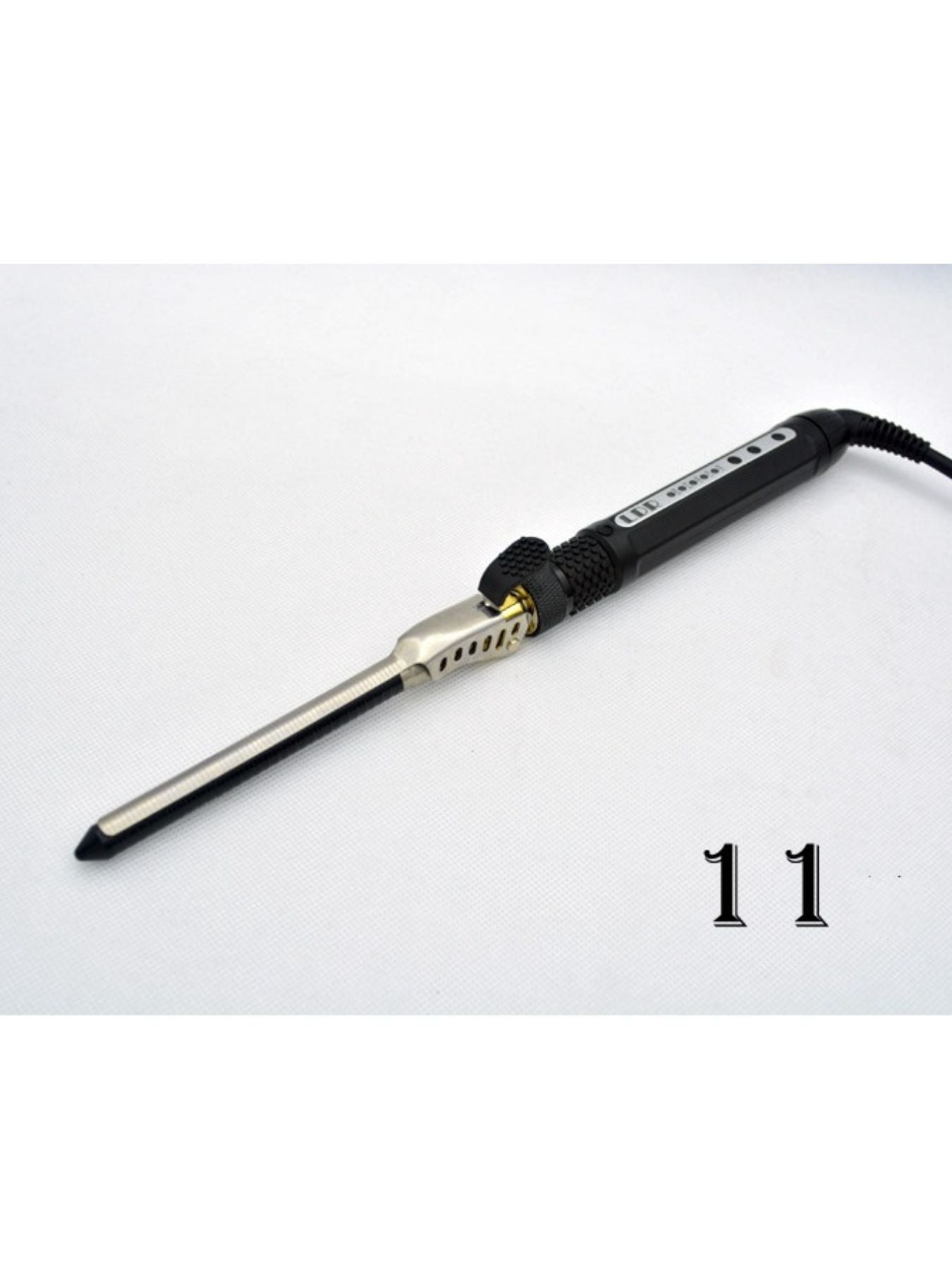 Trendsi adjustable temperature curling iron with 7mm barrel and European plug, ideal for creating defined curls and waves.