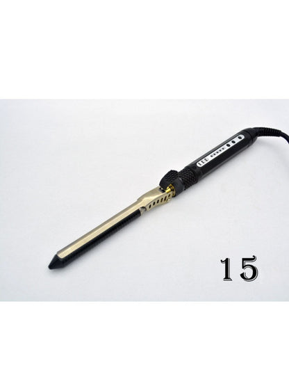 Trendsi adjustable temperature 7mm curling iron with European plug, featuring a sleek design for styling and curling hair.