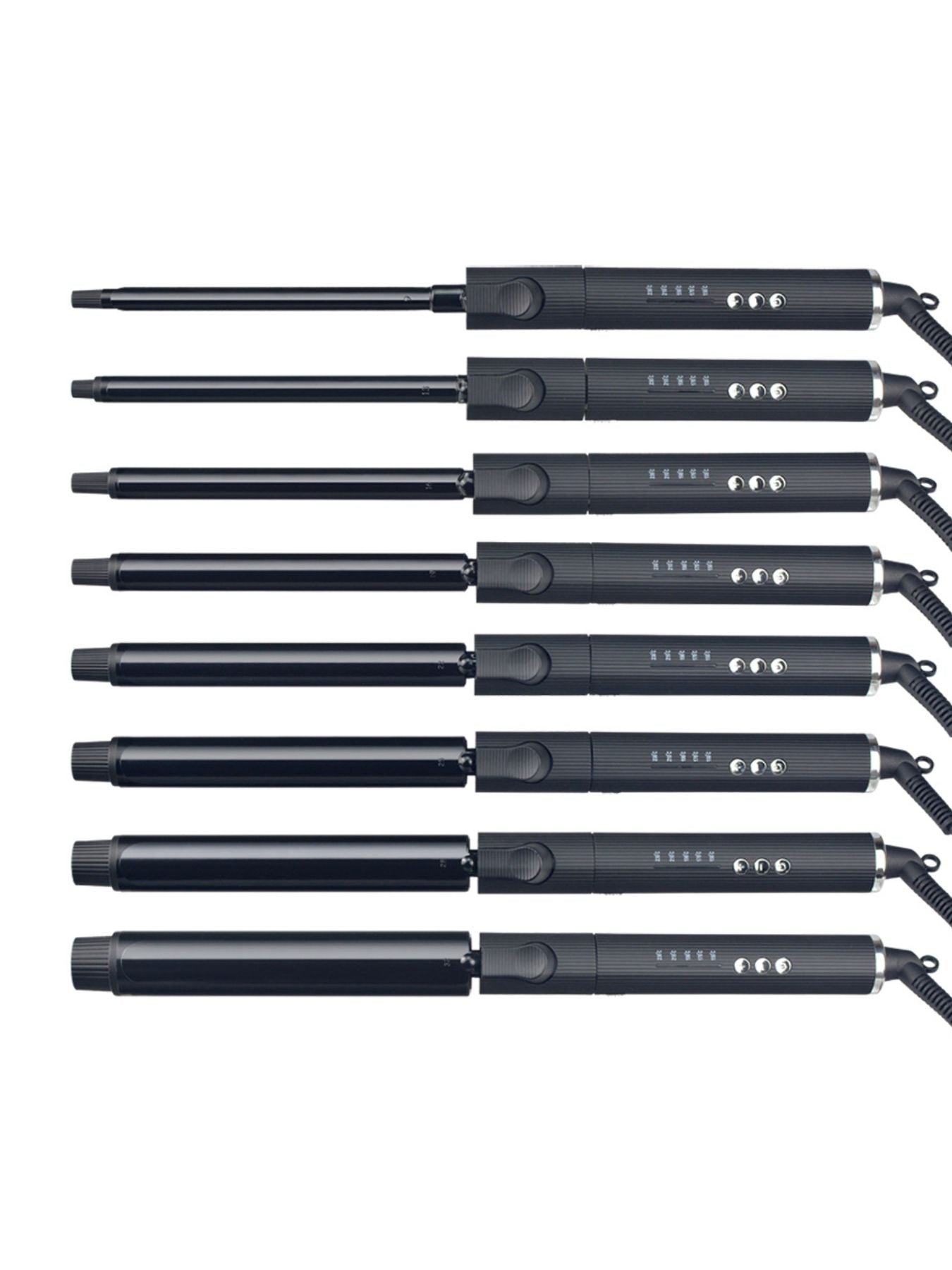 Trendsi adjustable temperature curling iron with 9mm barrel and European plug, suitable for creating stylish curls and waves.
