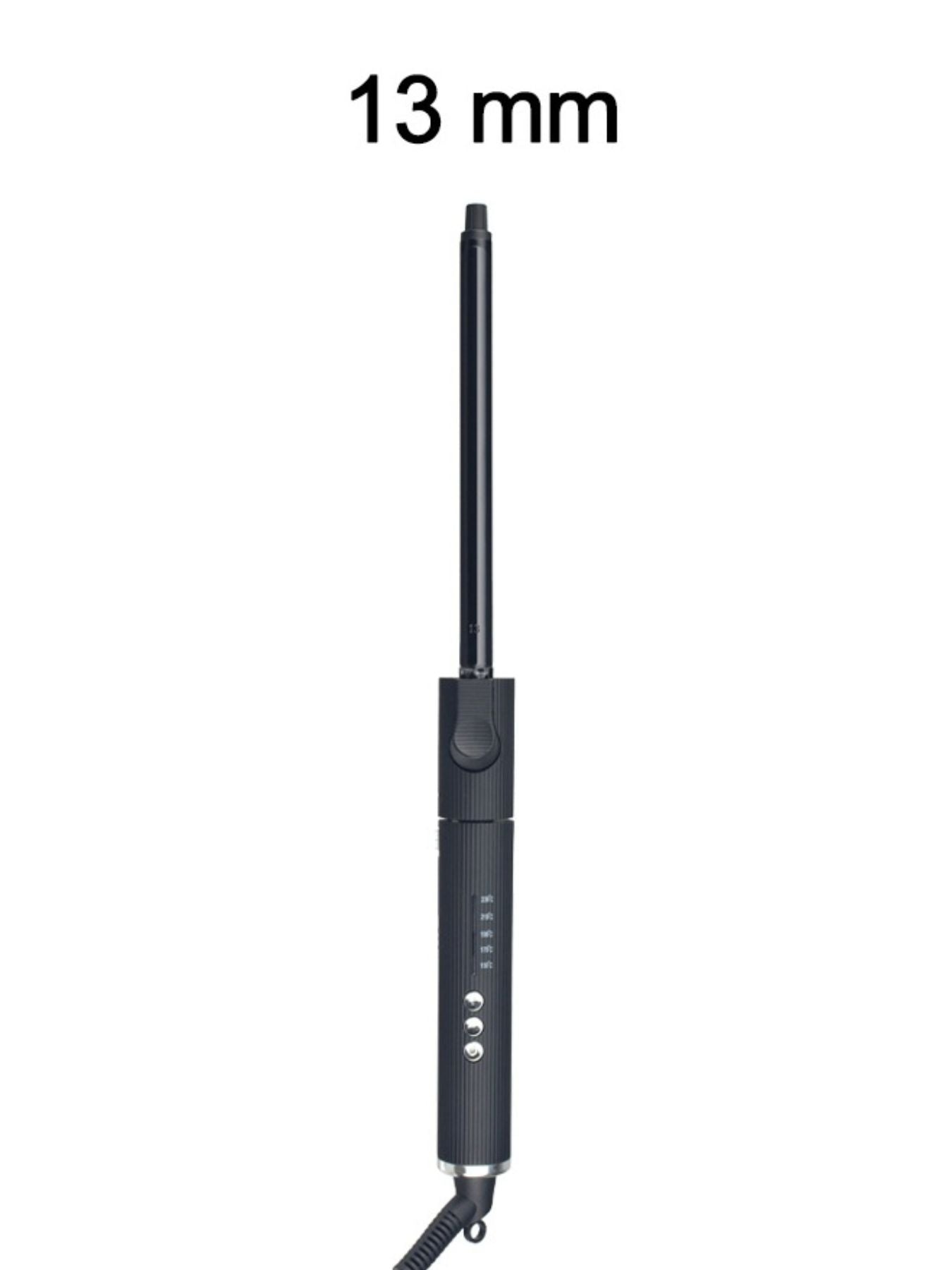 Trendsi adjustable temperature 9mm European plug curling iron with a ceramic barrel for curling and styling hair.