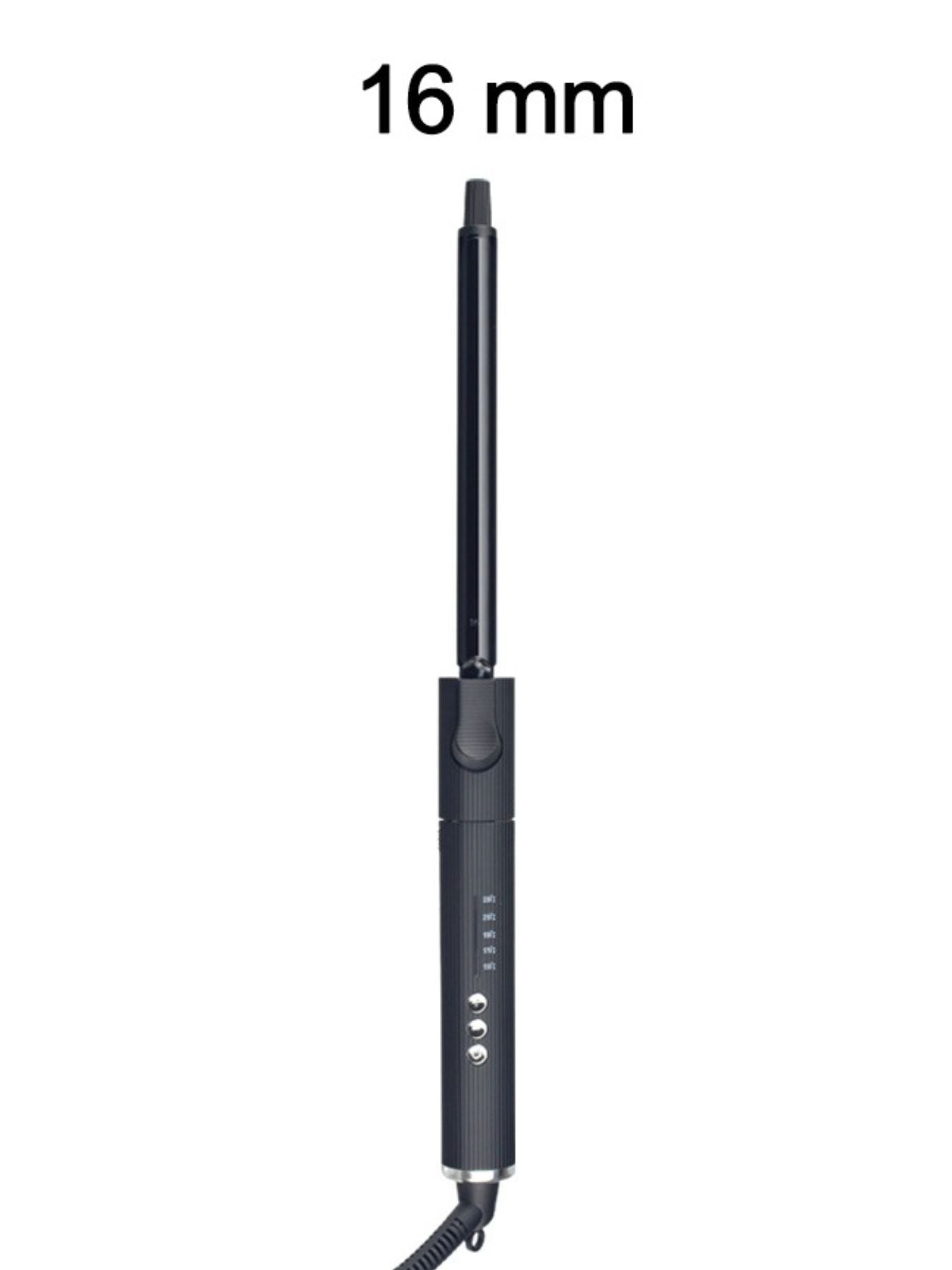 Trendsi 9mm adjustable temperature curling iron with European plug and ceramic barrel for versatile styling.