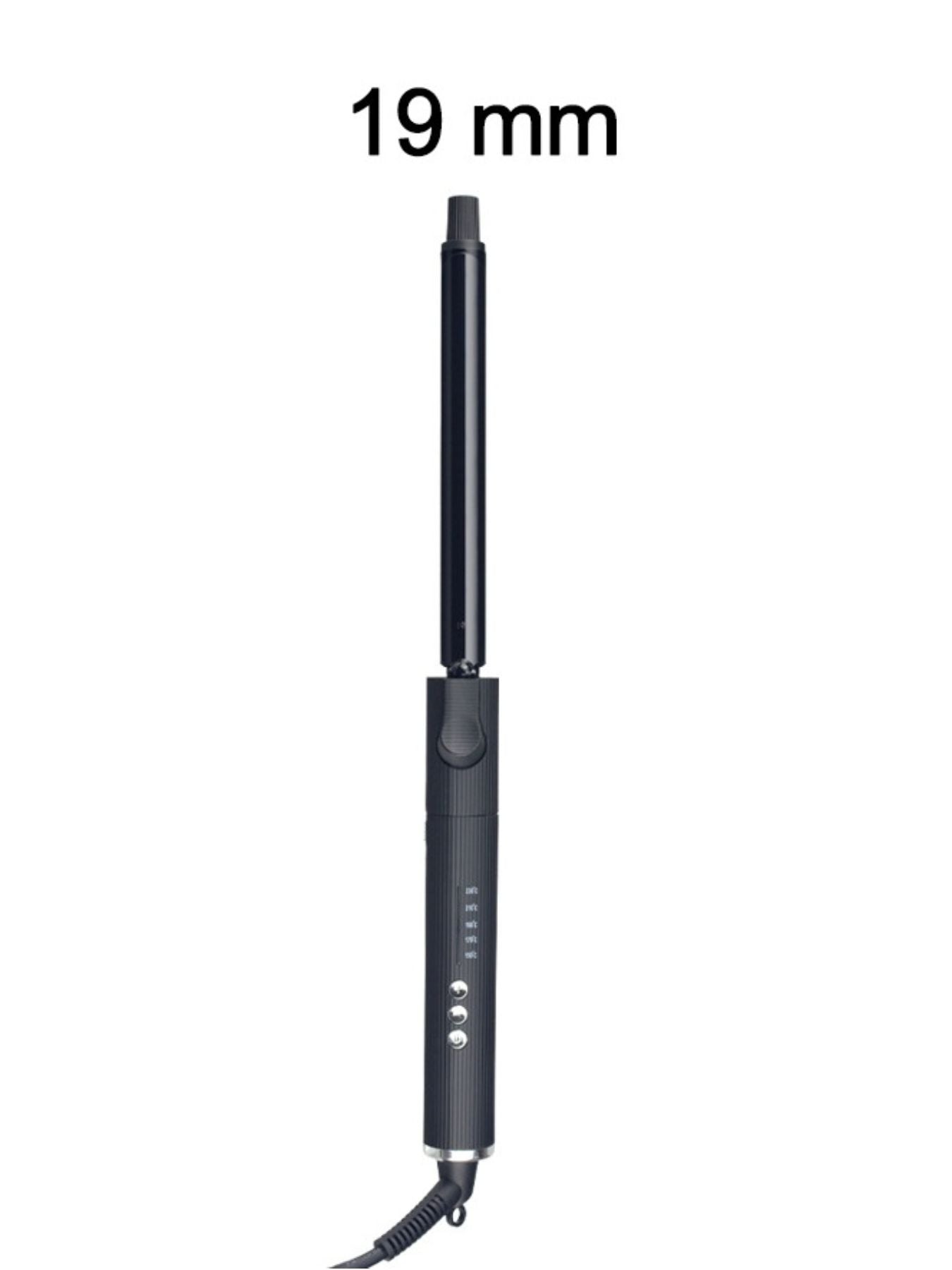 Trendsi adjustable temperature 9mm curling iron with European plug for creating curls and waves in hair.