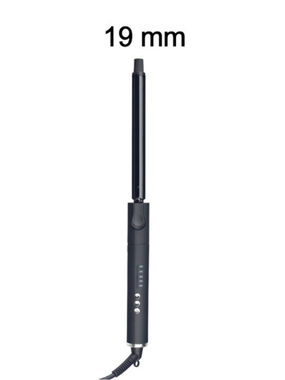 Trendsi adjustable temperature 9mm curling iron with European plug for creating curls and waves in hair.