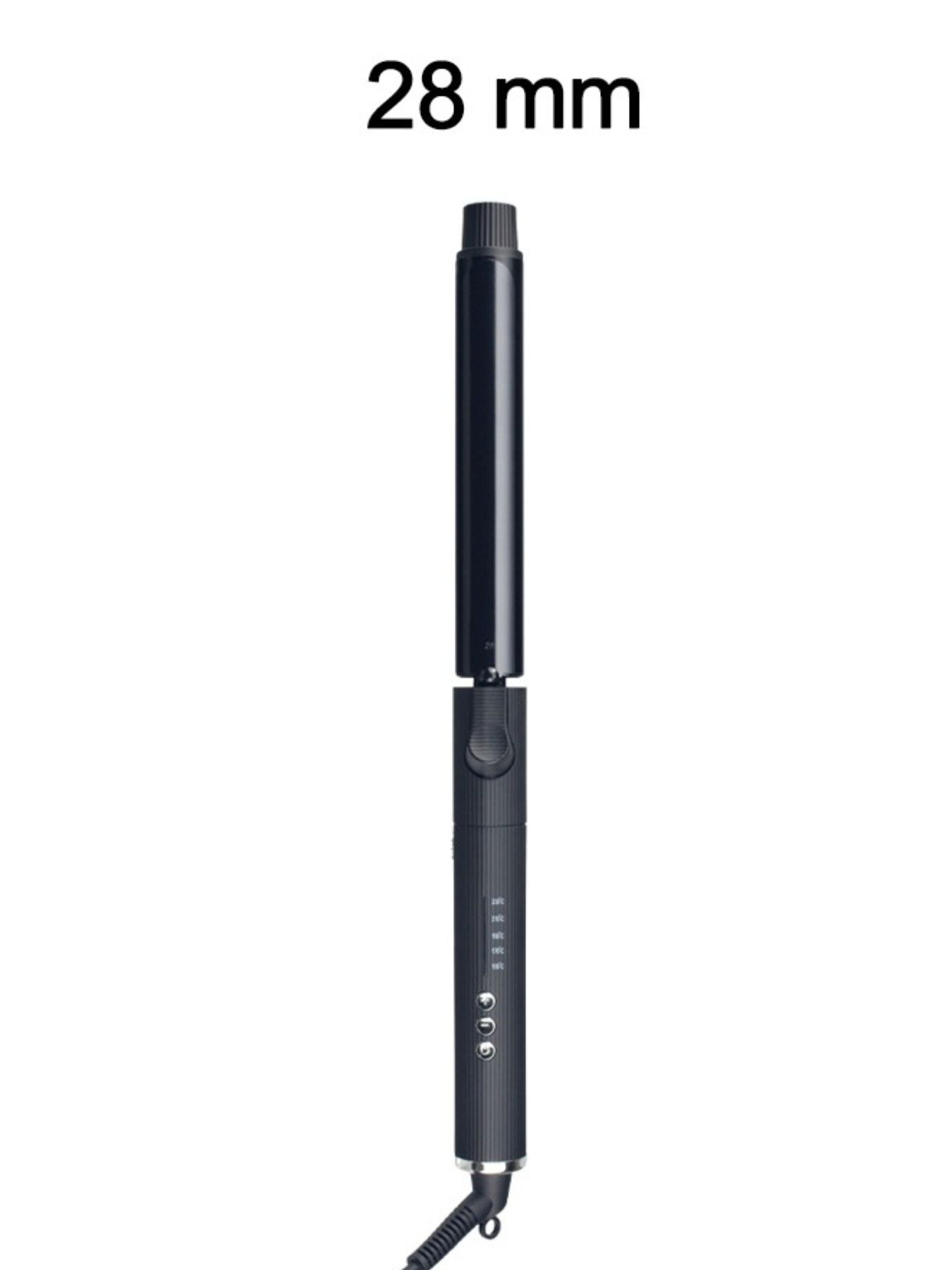 Trendsi 9mm adjustable temperature curling iron with European plug and ceramic barrel for versatile hair styling.