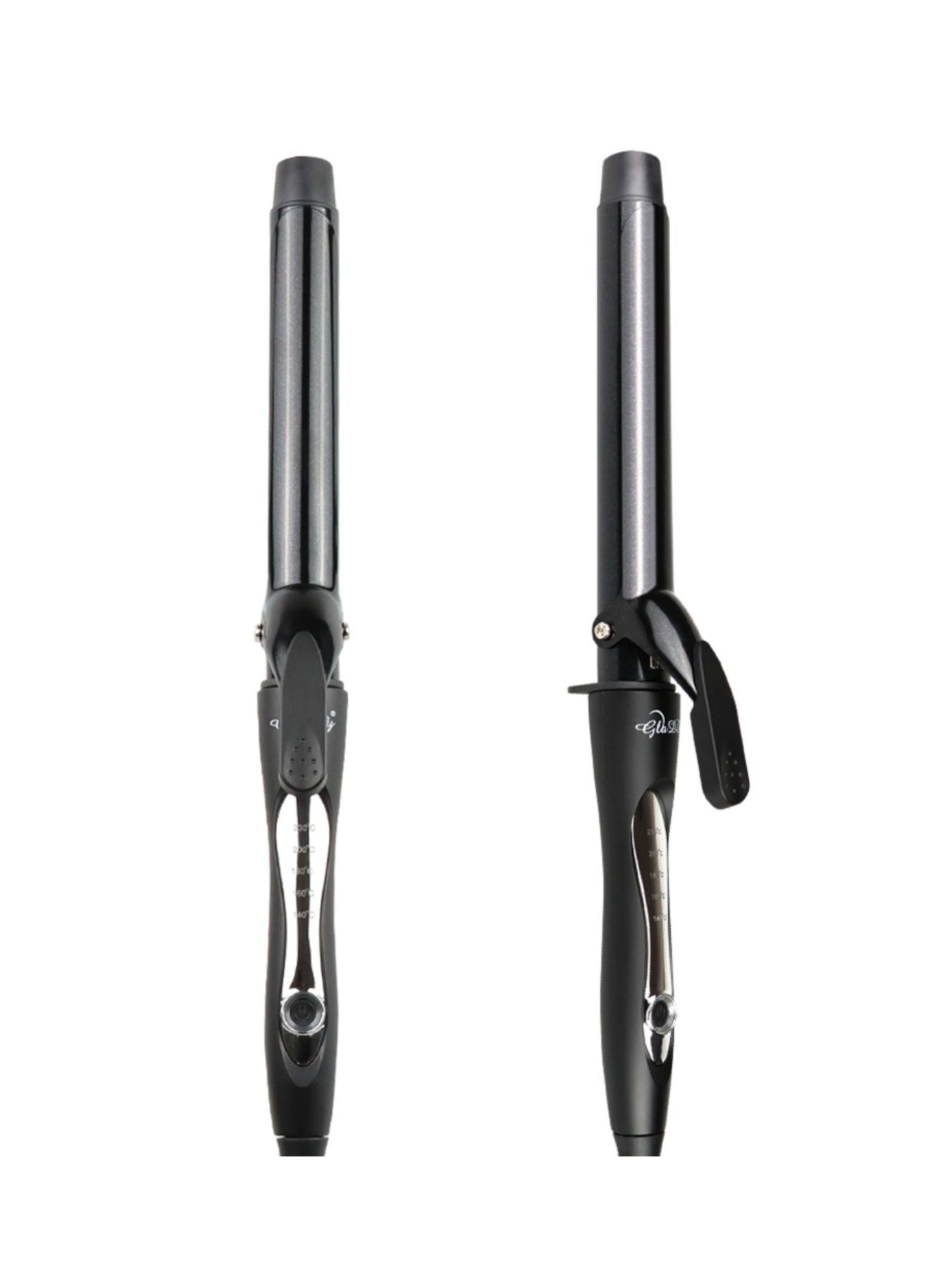 Trendsi 9mm European plug adjustable temperature curling iron with a black handle and a curling barrel for styling hair