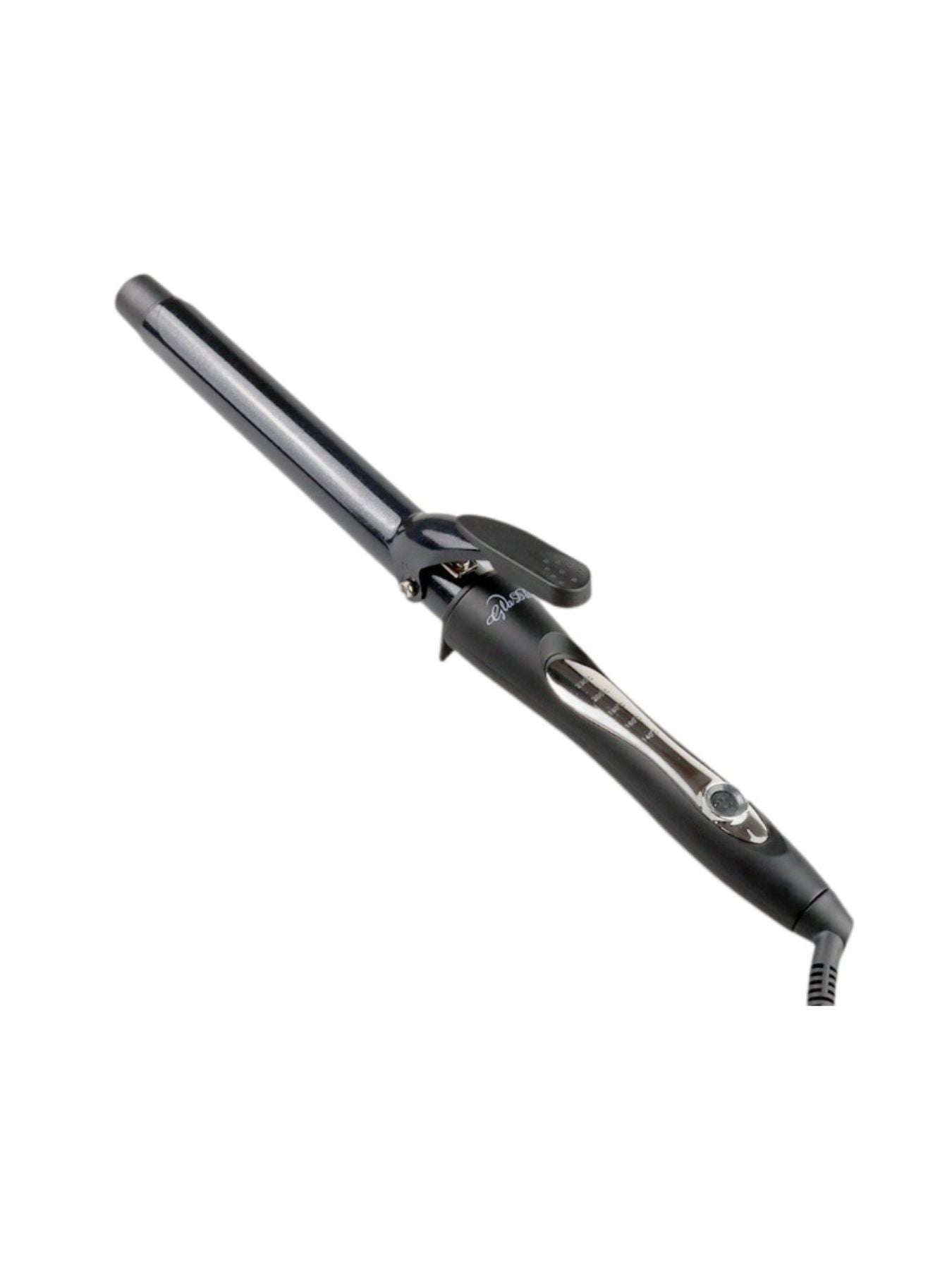 Trendsi adjustable temperature 9mm European plug curling iron with ergonomic handle and ceramic barrel for smooth curls.