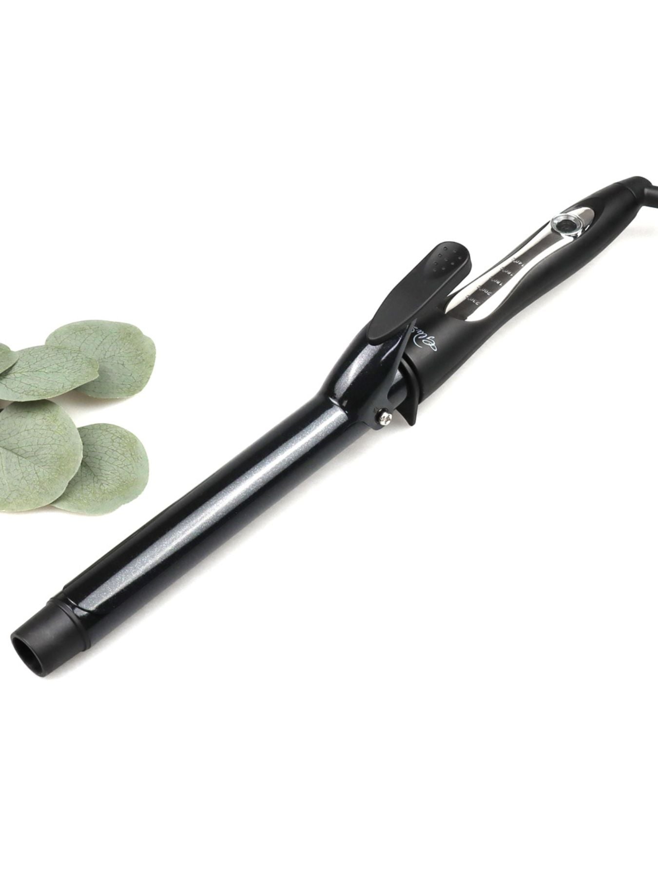 Trendsi 9mm adjustable temperature curling iron with European plug and ergonomic handle for creating stylish curls.