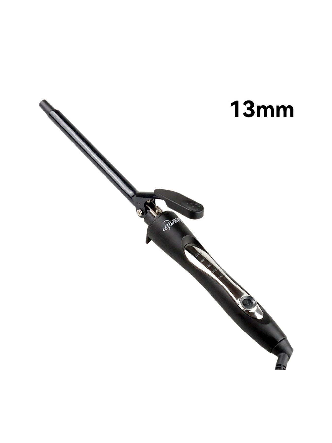 Trendsi adjustable temperature curling iron with 9mm barrel and European plug, suitable for creating curls and waves.