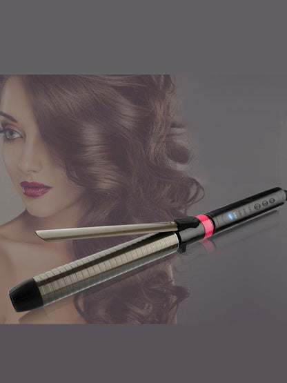 Trendsi 9mm fast heating curling iron with North American plug, featuring a sleek design for quick, easy curling.