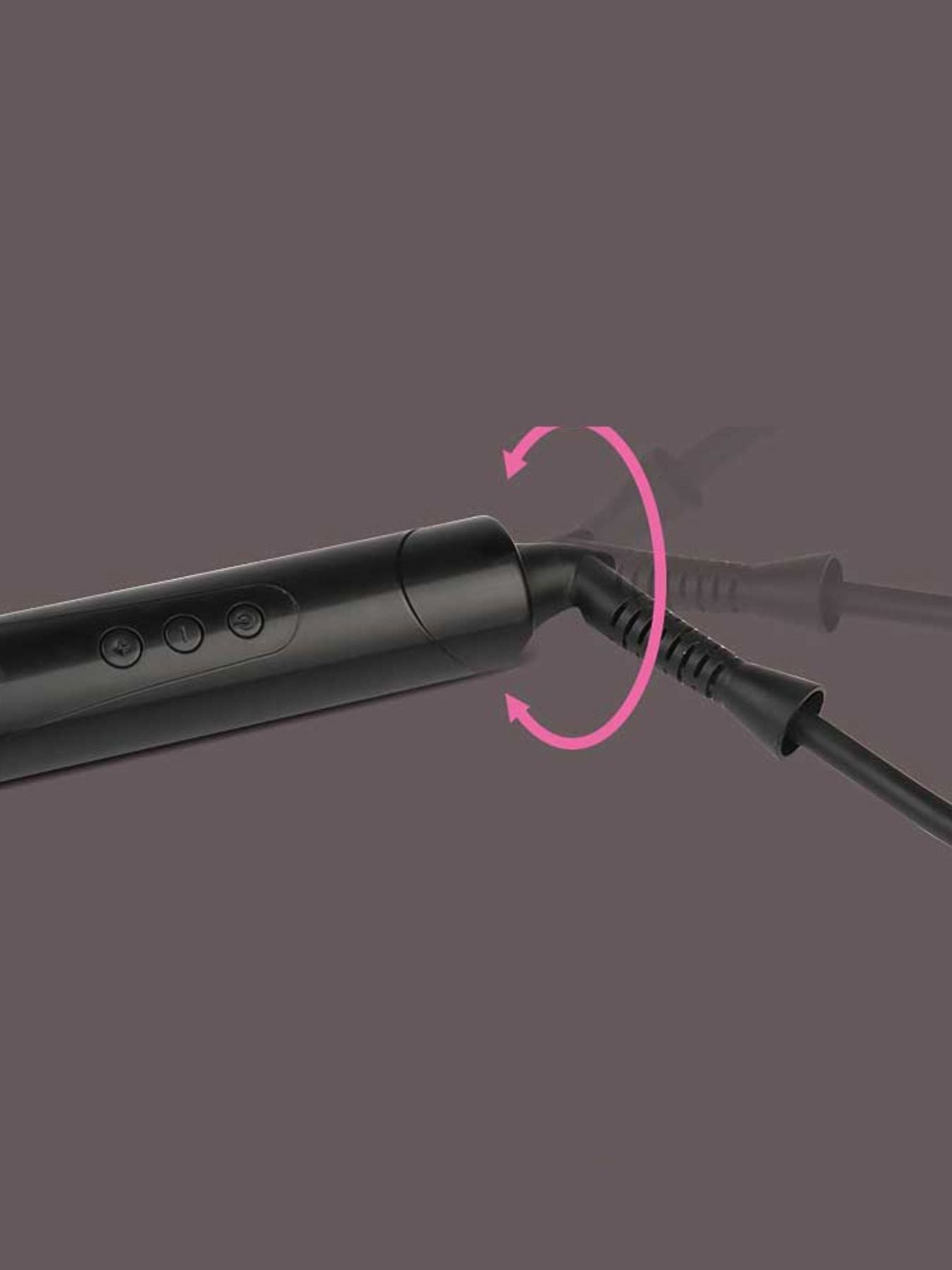 Trendsi 9mm fast heating curling iron with North American plug, showcasing sleek design and professional styling tool