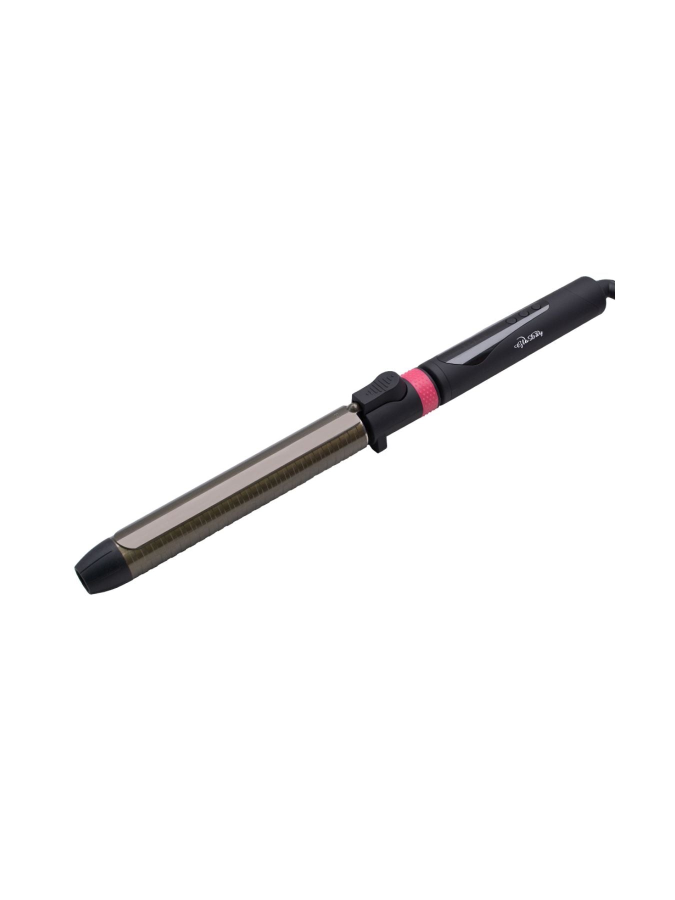 Trendsi 9mm fast heating curling iron with North American plug, showing a sleek black barrel ready for styling.