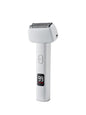 Army green rechargeable foil shaver with LED display and ergonomic design, perfect for a close, comfortable shave.