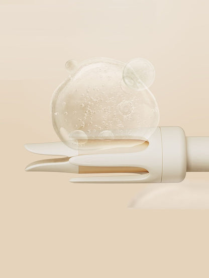 Beige automatic hair curling iron with European plug by Trendsi, showcasing its sleek design and curling barrel.