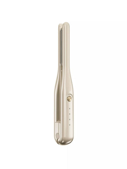 Beige adjustable temperature hair straightener from Trendsi showing the sleek, modern design with temperature controls.