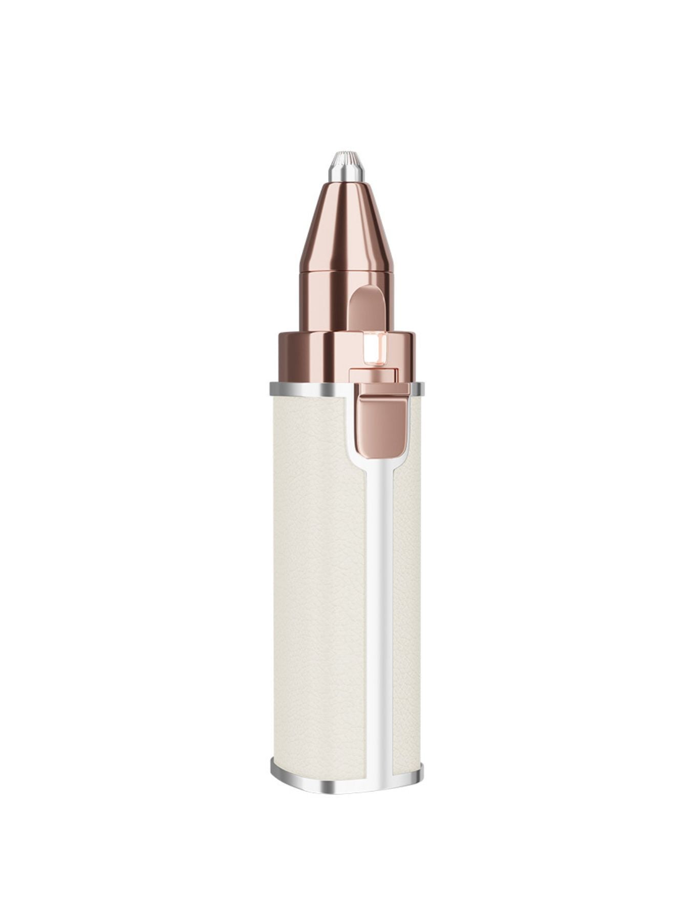 Beige portable eyebrow trimmer by Trendsi with compact design and precision grooming for perfect eyebrows.