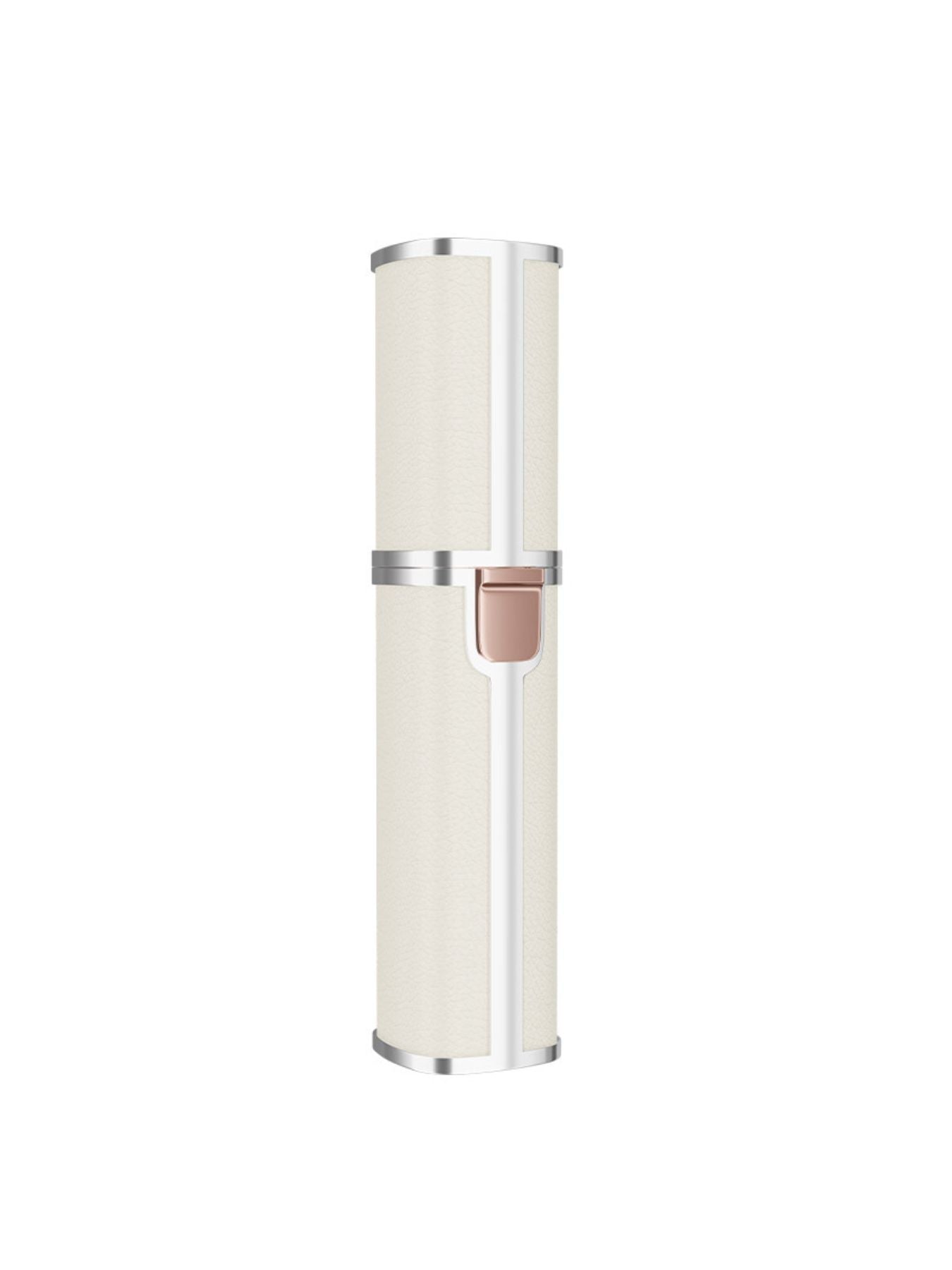 Beige portable eyebrow trimmer from Trendsi, compact design with a sleek look for precise eyebrow grooming.