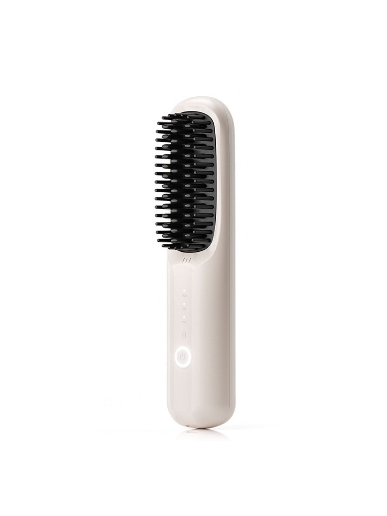 Beige portable heated straightening comb by Trendsi, compact hair styling tool with adjustable heat settings.