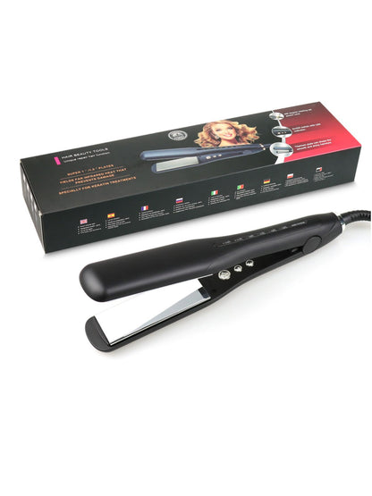 Trendsi fast heating hair straightener with large size north American plug, sleek design for smooth, straight hair styling.