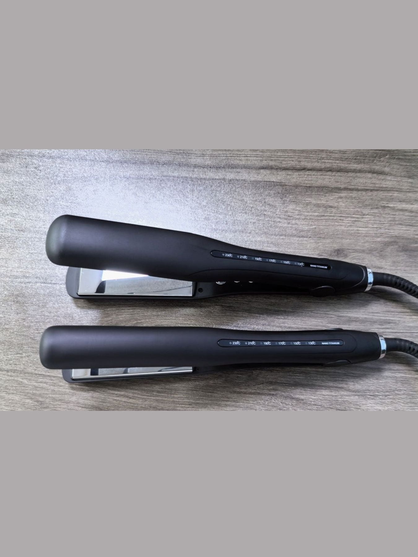 Trendsi fast heating hair straightener with big size North American plug, sleek design for smooth, straight hair styling.