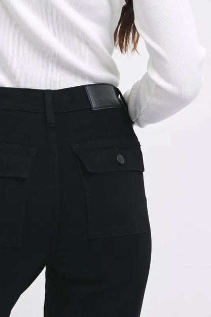 Full size Judy Blue high waist cargo cuffed jogger pants in plus size, featuring a relaxed fit and stylish design.