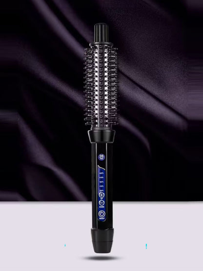 Black Trendsi 18mm European plug temperature control curling iron with digital settings and ergonomic handle.