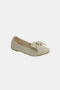 Black Forever Link bow tie slip-on ballet flats from Trendsi with a sleek design and comfortable fit.