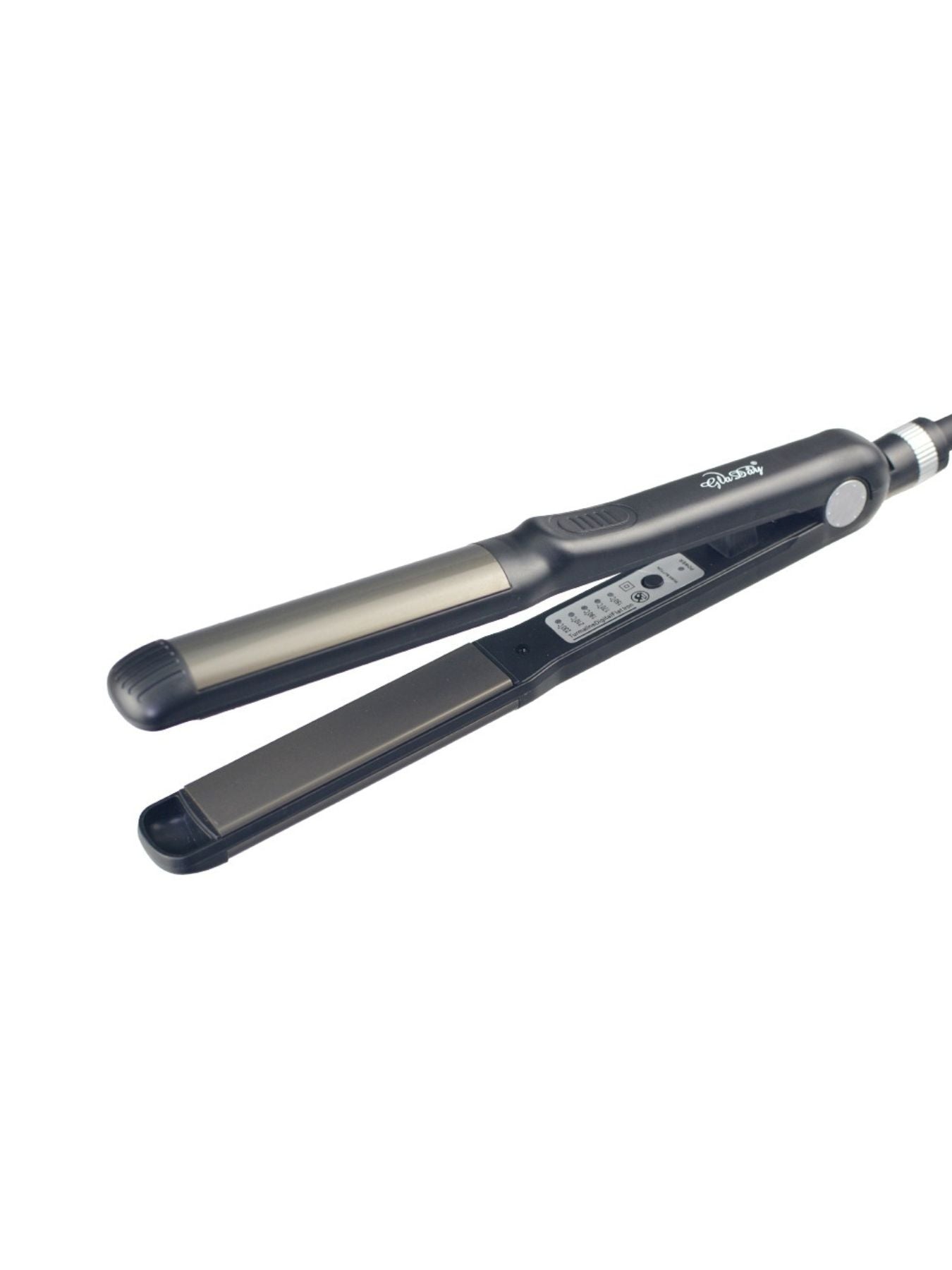 Trendsi 2-in-1 hair straightener and curler with black European plug, featuring sleek design and versatile styling tools.