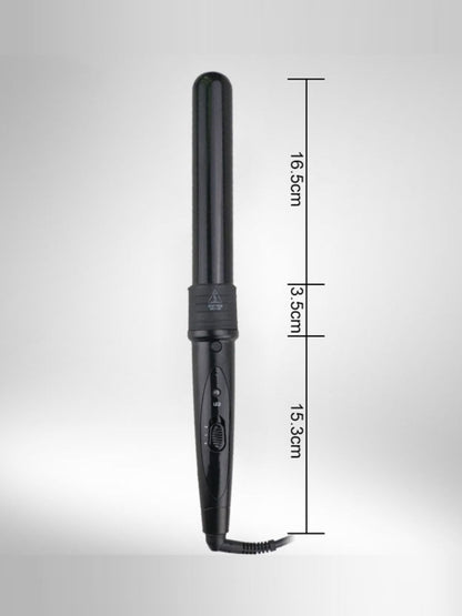 Black Trendsi 6-in-1 interchangeable curling iron with European plug, versatile styling tools for creating various curls.